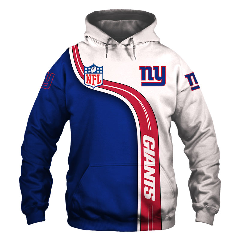 New York Giants Hoodie 3D Cute Zip Hoodie Pullover Gift for Fans