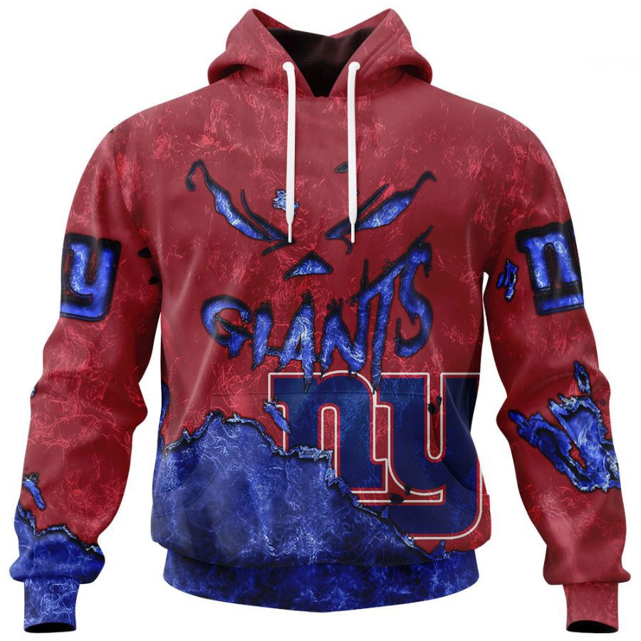 New York Giants Hoodie 3D Devil Eyes Gift for Fans