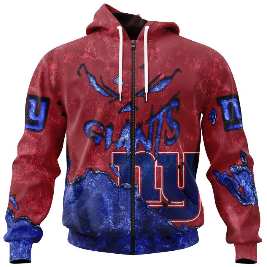 New York Giants Hoodie 3D Devil Eyes Gift for Fans - Image 3