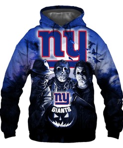 New York Giants Hoodie 3D Halloween Horror Night Gift for Fans