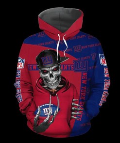 New York Giants Hoodie 3D Zip Hoodie Cute Death Gifts for Fans
