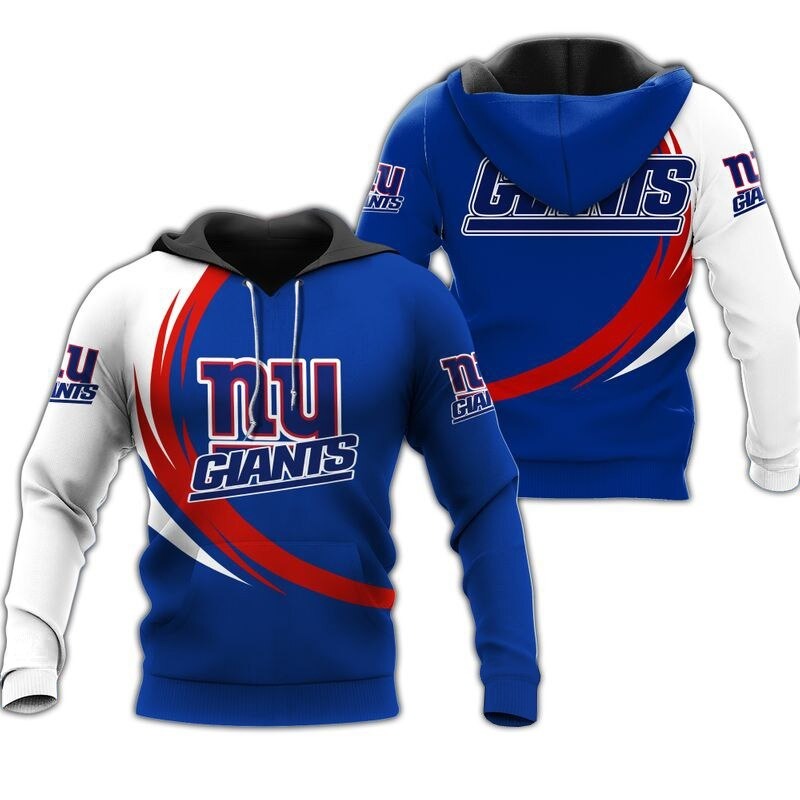 New York Giants Hoodie Curve Graphic Gifts for Fans