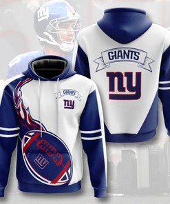 New York Giants Hoodie Flame Balls Graphic Gift for Fans