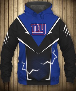 New York Giants Hoodie Lightning Graphic Gifts for Fans