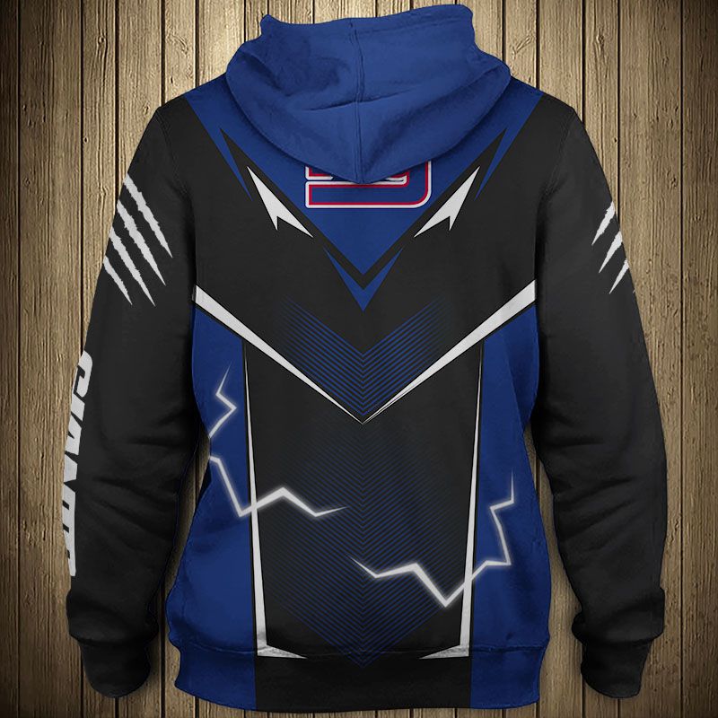 New York Giants Hoodie Lightning Graphic Gifts for Fans - Image 2
