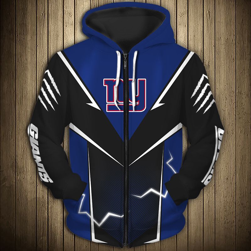 New York Giants Hoodie Lightning Graphic Gifts for Fans - Image 3