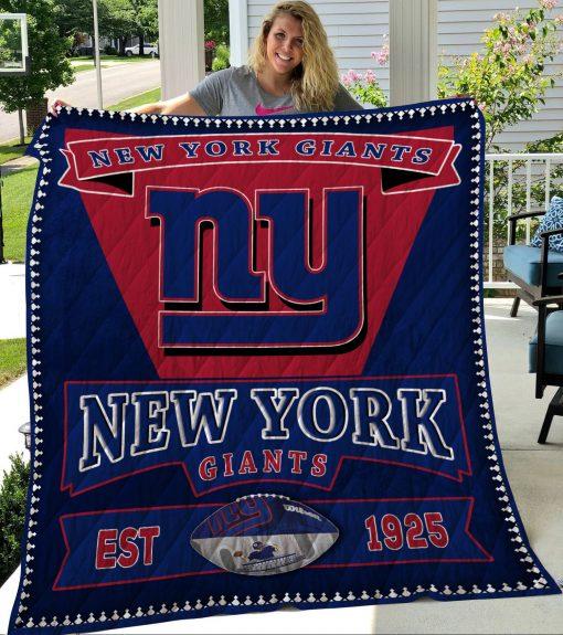 New York Giants Quilt Blanket Bedding Set for Home Décor