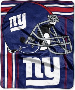 New York Giants Sherpa Blanket Fleece Blanket Gifts for Nfl Fans