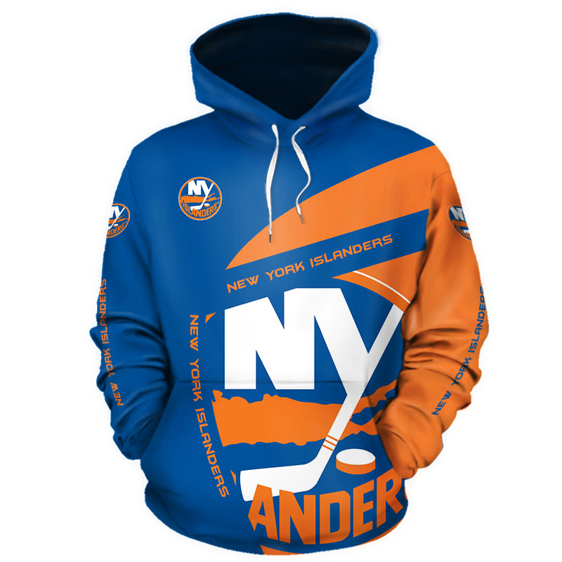 New York Islanders Hoodie 3D Zip Hoodie Gift for Fans - Image 2