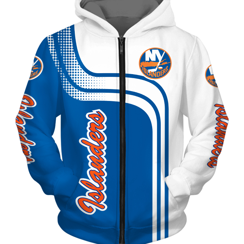 New York Islanders Hoodie Zip Hoodie Pullover Gift for Fans - Image 2