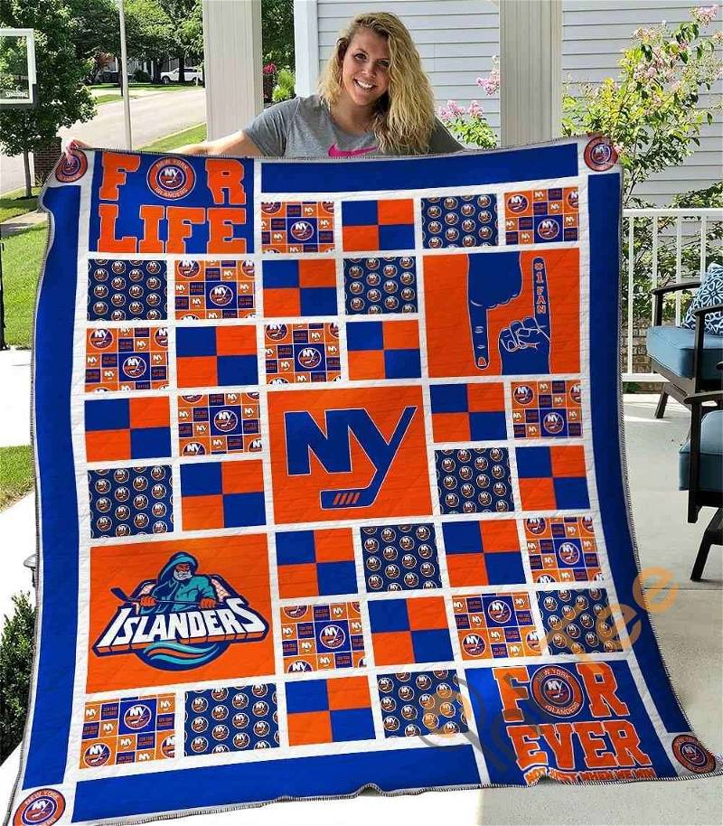 New York Islanders Quilt Blanket Bedding Set