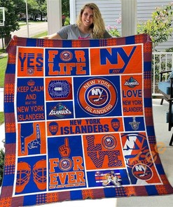 New York Islanders Quilt Blanket Bedding Set With Pillowcase Option