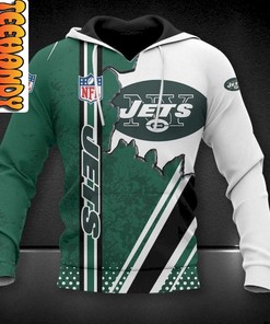 New York Jets 3D Football NFL Hoodie