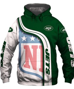 New York Jets 3D Hoodie Pullover Zip Hoodie Nfl for Fans