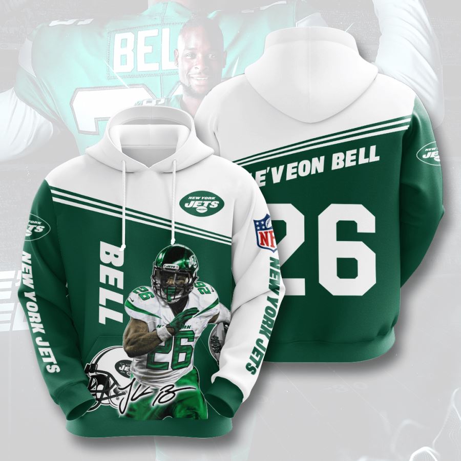 New York Jets Custom Sport All Over Print Hoodie 3D 2