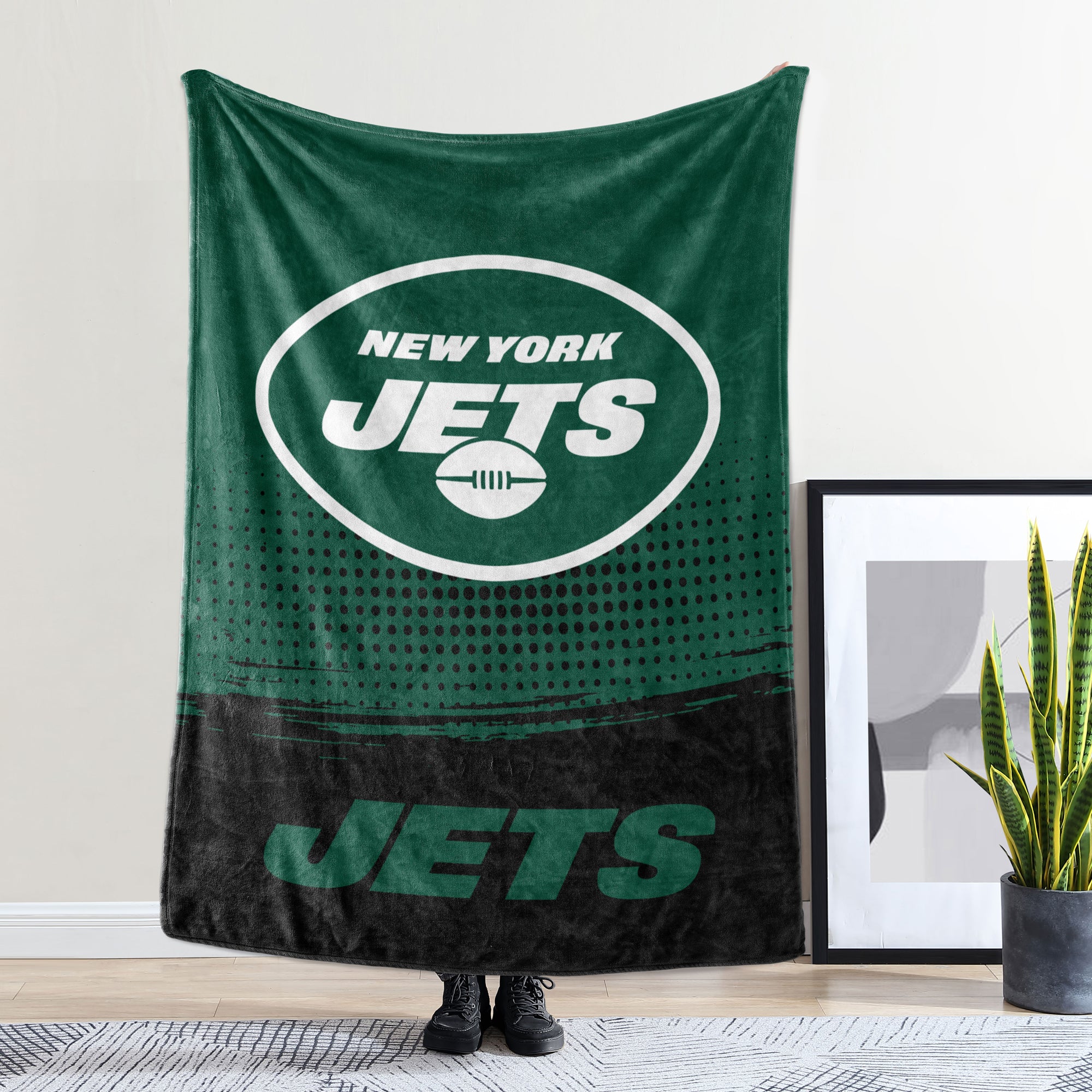New York Jets Fleece Blanket Sherpa Blanket Quilt Gifts for Fans
