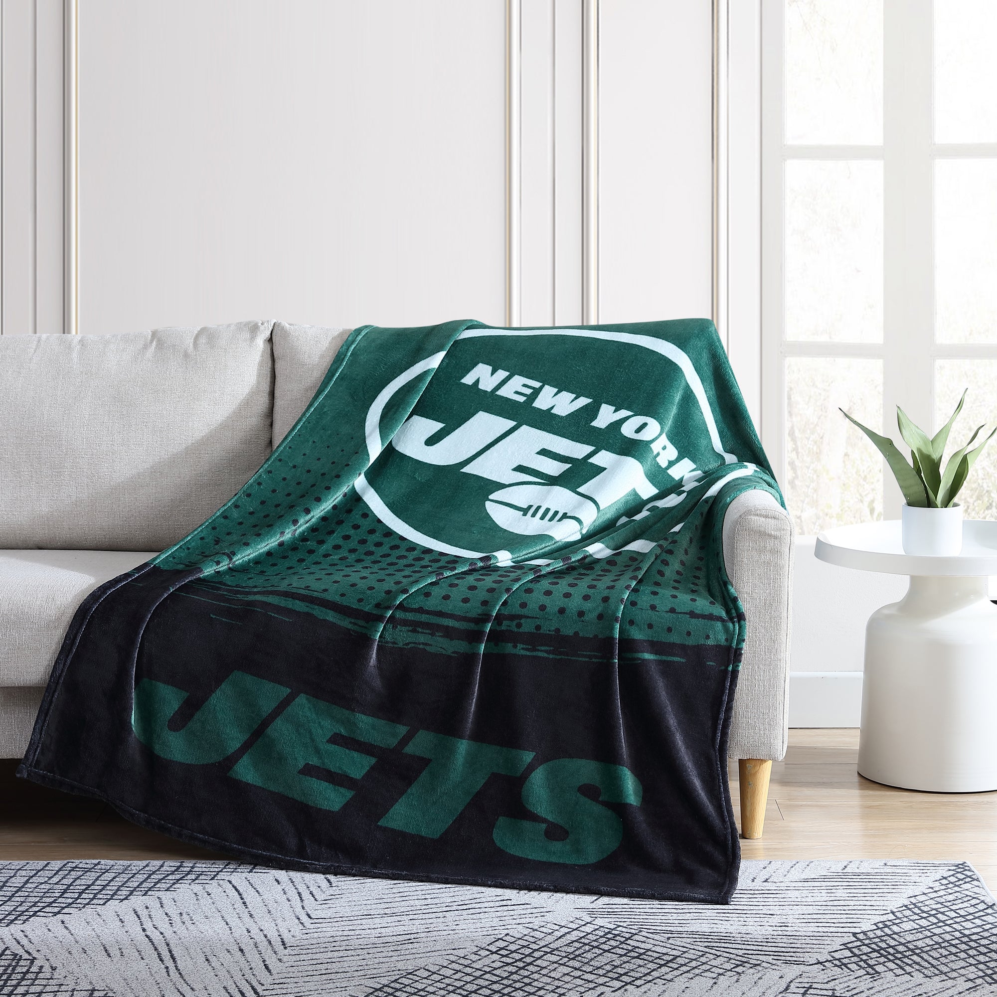New York Jets Fleece Blanket Sherpa Blanket Quilt Gifts for Fans - Image 2