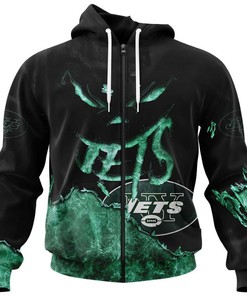 New York Jets Hoodie 3D Devil Eyes Gift for Fans