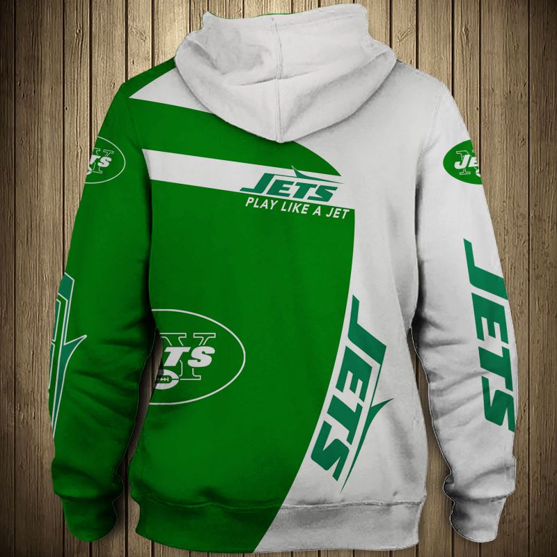 New York Jets Hoodie 3D Zip Hoodie Pullover Gift for Fans - Image 3