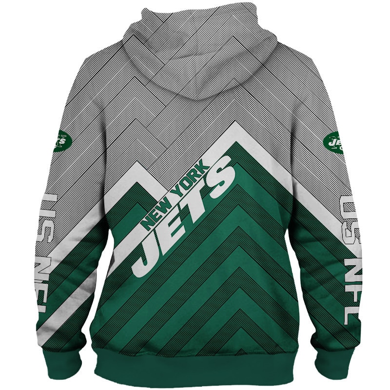 New York Jets Hoodie 3D Zip Hoodie Pullover Size S-5Xl - Image 2