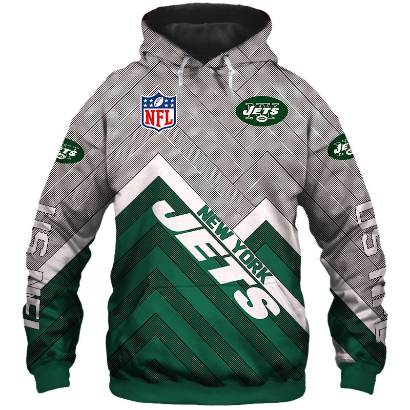 New York Jets Hoodie 3D Zip Hoodie Pullover Size S-5Xl - Image 3