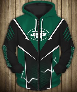 New York Jets Hoodie Lightning Graphic Gifts for Fans