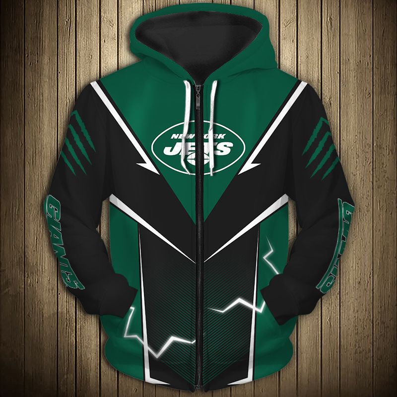 New York Jets Hoodie Lightning Graphic Gifts for Fans