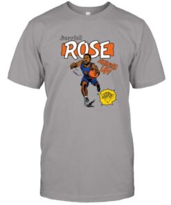 New York Knicks Derrick Rose Homage Royal Comic Book Player Tri-Blend T-Shirt