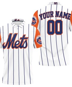 New York Mets Jersey Inspired Personalized Polo Shirt All Over Print Shirt 3d T-shirt