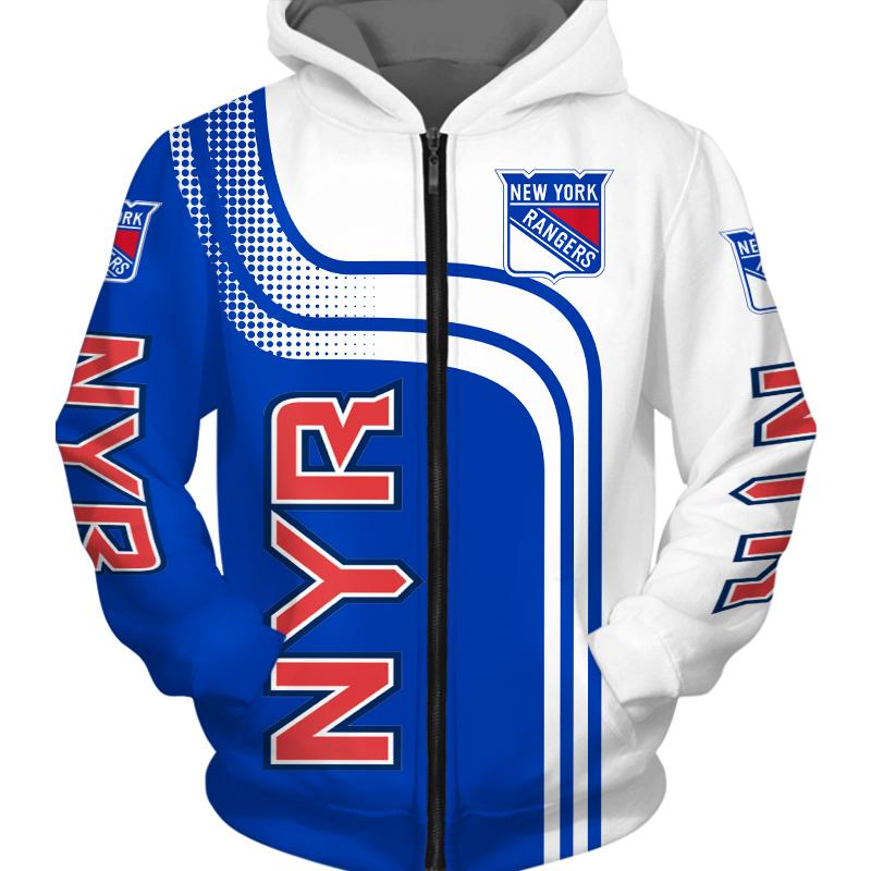 New York Rangers Hoodie Zip Hoodie Pullover Gift for Fans - Image 2