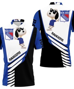 New York Rangers Snoopy For Fans 3d Polo Shirt All Over Print Shirt 3d T-shirt