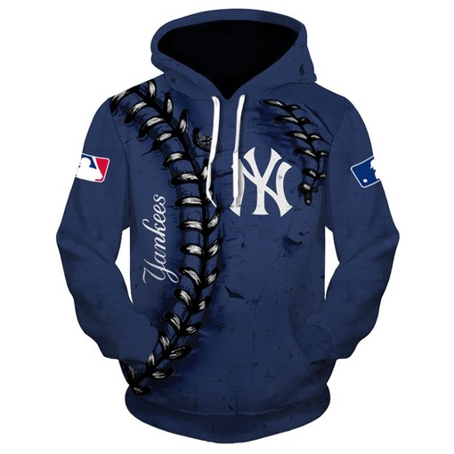 New York Yankees Hoodie 3D Baseball Gift for Fans MLB