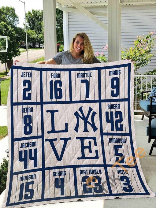 New York Yankees Legends Quilt Blanket Bedding Set
