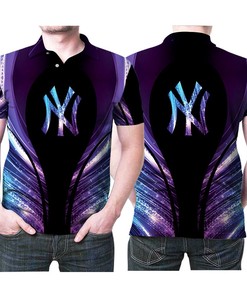 New York Yankees Logo Holographic Style 3d Printed Gift For New York Yankees Fan Polo Shirt All Over Print Shirt 3d T-shirt