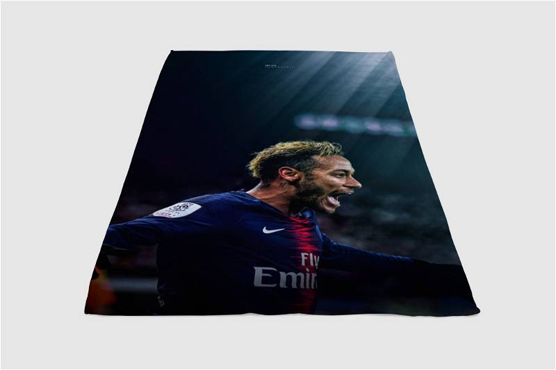 Neymar Backgrounds Sherpa Fleece Blanket Gifts for Family, for Couple