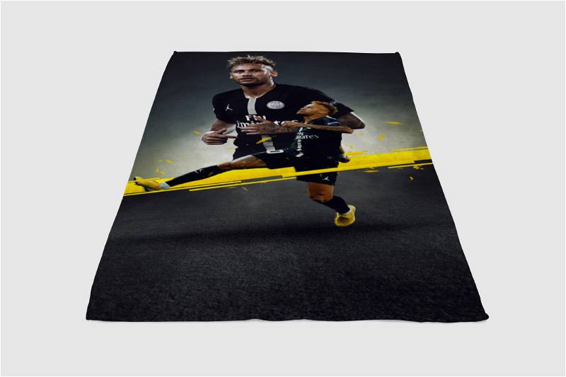 Neymar Psg Sherpa Fleece Blanket Gifts for Family, for Couple