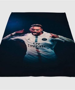 Neymar Sherpa Fleece Blanket Gifts for Family, for Couple
