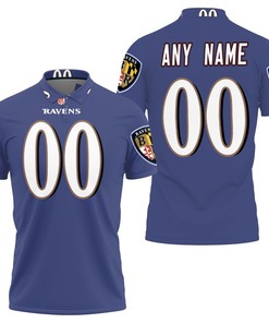 Nfl American Football Team Baltimore Ravens Logo Game Purple 2019 3d Designed Allover Custom Gift For Baltimore Fans Polo Shirt