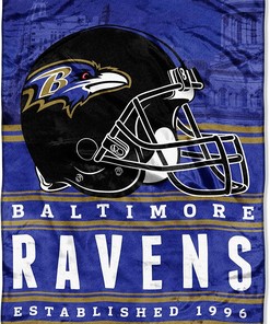 Nfl Baltimore Ravens Sherpa Blanket Fleece Blanket Gifts for Fans