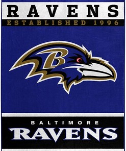 Nfl Baltimore Ravens Sherpa Blanket Fleece Blanket Gifts for Nfl Fans