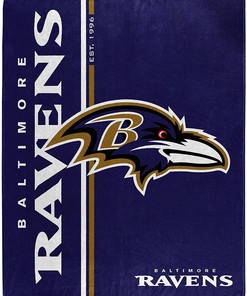 Nfl Baltimore Ravens Team Colors Sherpa Blanket Fleece Blanket Gifts for Fans