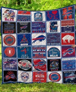 Nfl Buffalo Bills Quilt Blanket Bedding Set for Home Décor
