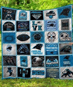 Nfl Carolina Panthers Quilt Blanket Bedding Set