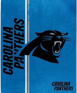 Nfl Carolina Panthers Team Colors Sherpa Blanket Fleece Blanket Gifts for Fans