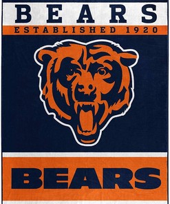 Nfl Chicago Bears Sherpa Blanket Fleece Blanket Gifts for Fans