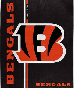Nfl Cincinnati Bengals Team Colors Sherpa Blanket Fleece Blanket Gifts for Fans