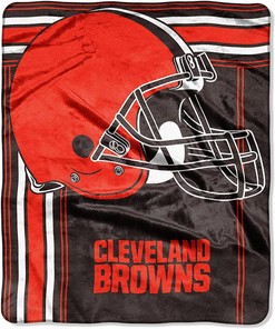 Nfl Cleveland Browns Sherpa Blanket Fleece Blanket Gifts for Nfl Fans
