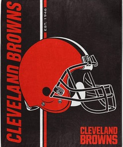 Nfl Cleveland Browns Team Colors Sherpa Blanket Fleece Blanket Gifts for Fans