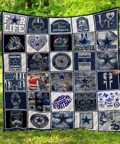 Nfl Dallas Cowboys Quilt Blanket Bedding Set for Home Décor