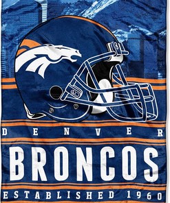 Nfl Denver Broncos Sherpa Blanket Fleece Blanket Gifts for Nfl Fans